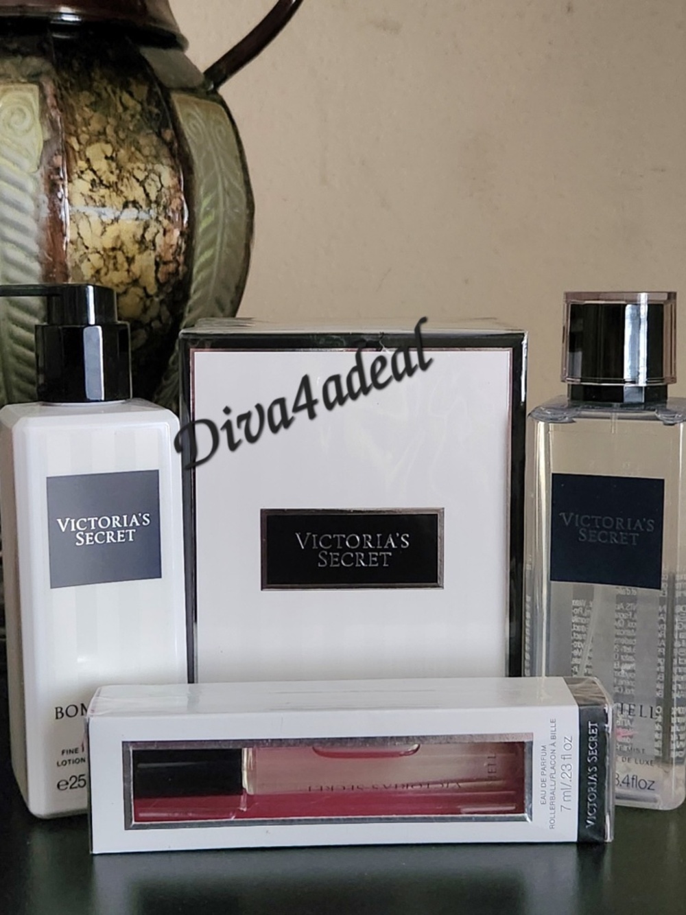 Victoria’s Secret BOMBSHELL PARIS 3.4 FL OZ EDP Spray 4PC Bundle